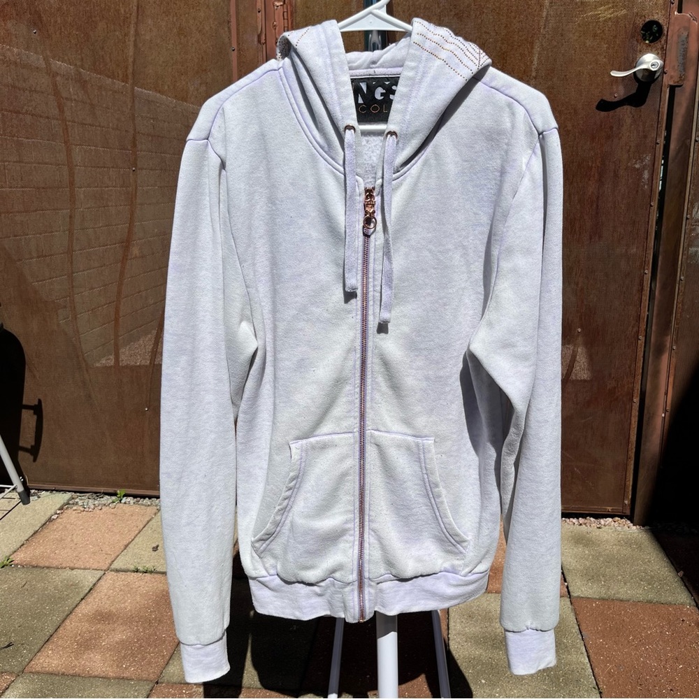 Kings of Cole - Zip up Hoodie - Oversized Embroidered Hood - Size XS